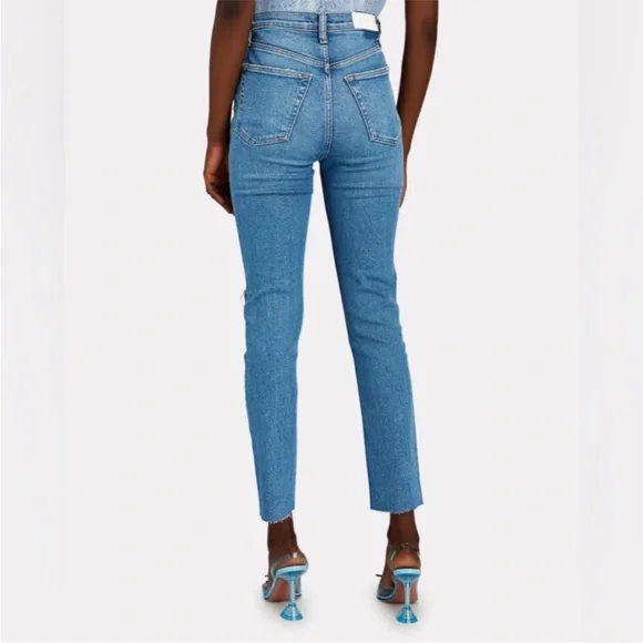 Re/Done 90s Ultra High Rise Skinny Light Wash Jean Style: 162-3WUHRS Size 24 - Picture 11 of 15